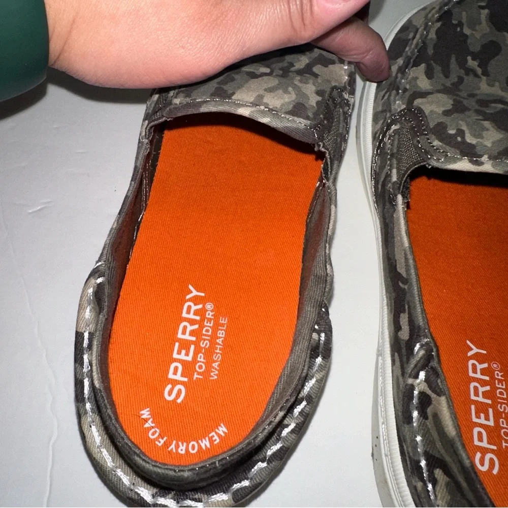Sperry Camouflage Top Sider Salty Unisex flat shoes size 5 Big Kids 🆕 no box